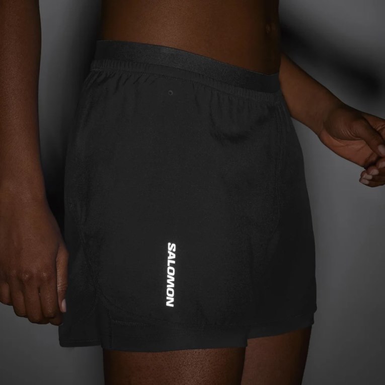 Salomon Cross 2in1 Women's Running Shorts Black | CA 64R92